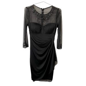 DJ-JAZ Beaded Neck Shift Dress